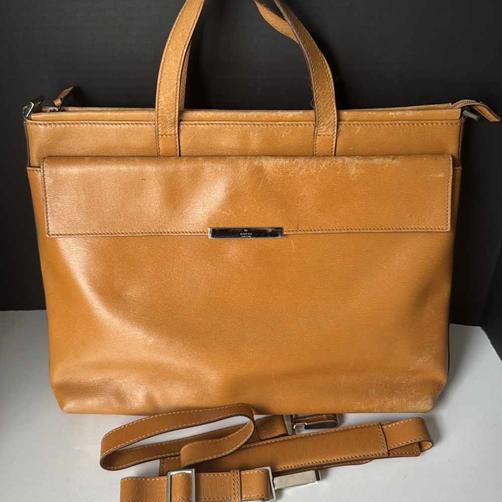 Vintage GUCCI all leather working bag